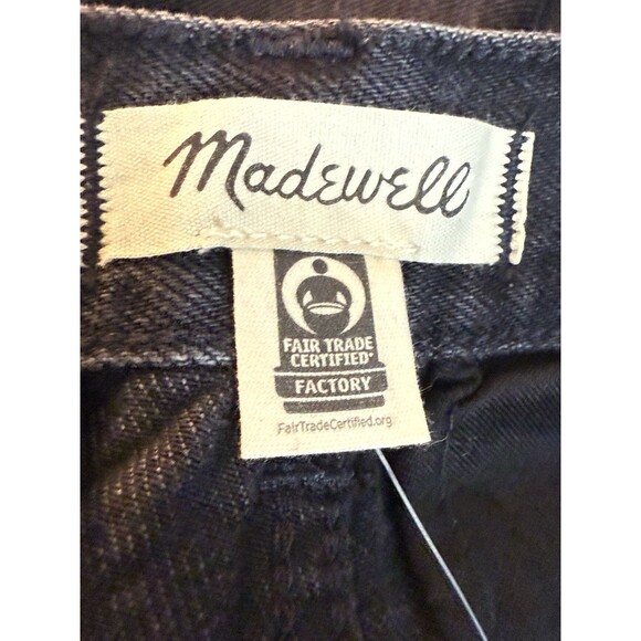 MADEWELL The Harlow Wide-Leg Black Jeans Women's Size 27 NWT - Picture 7 of 10